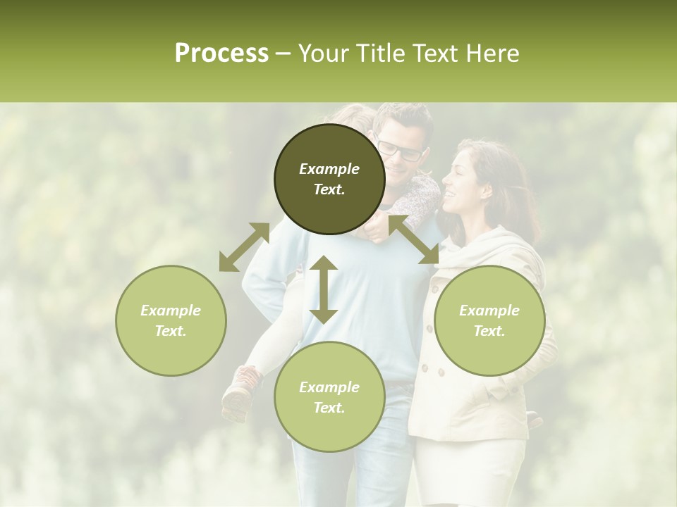 A Group Of People Walking Down A Street With Trees In The Background PowerPoint Template