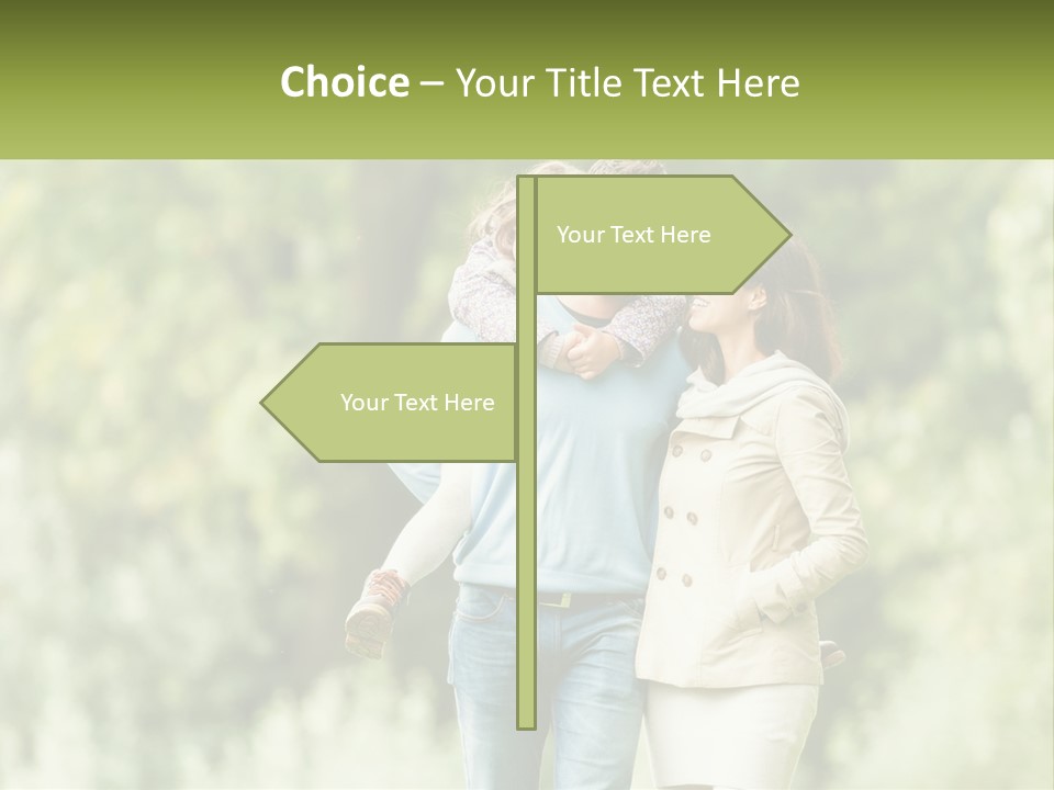 A Group Of People Walking Down A Street With Trees In The Background PowerPoint Template