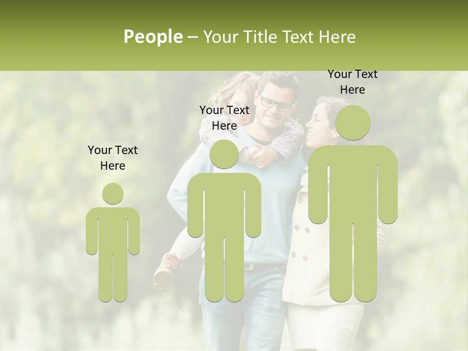 A Group Of People Walking Down A Street With Trees In The Background PowerPoint Template