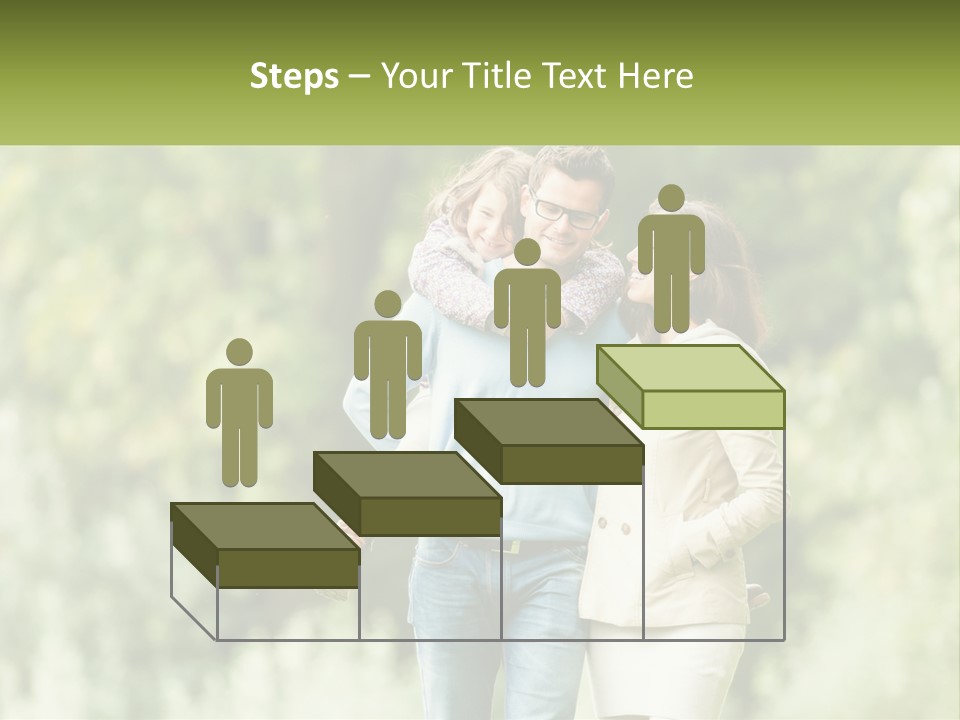 A Group Of People Walking Down A Street With Trees In The Background PowerPoint Template