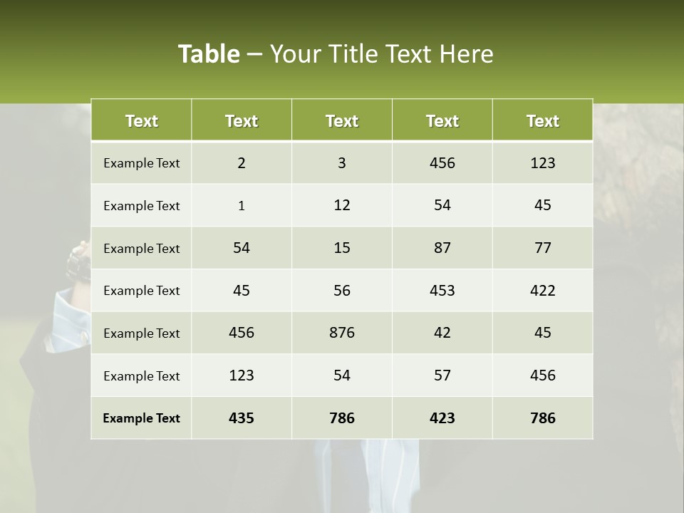 A Man In A Suit Sitting Next To A Tree PowerPoint Template