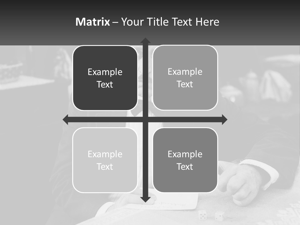 A Man In A Tuxedo Sitting At A Table PowerPoint Template