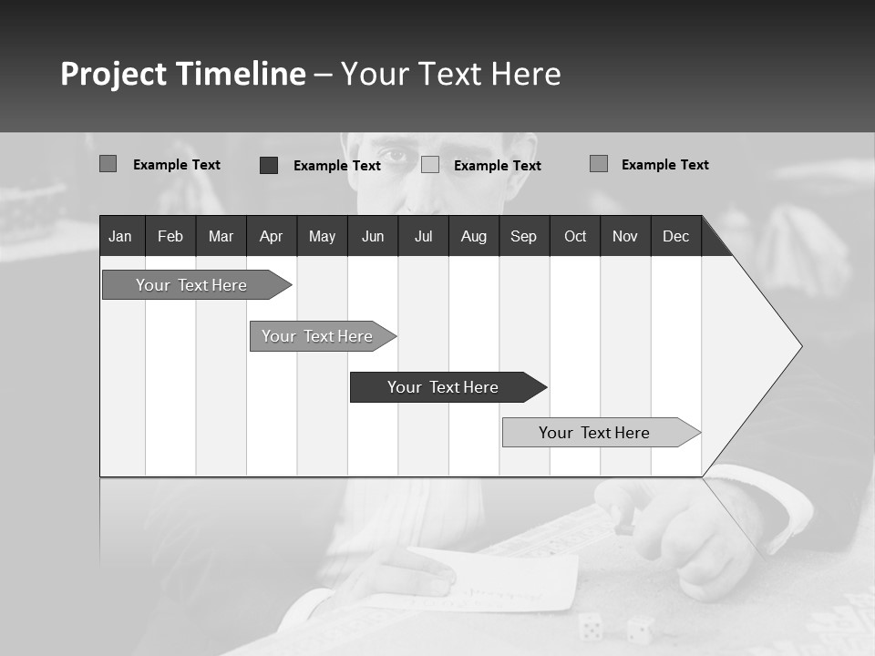 A Man In A Tuxedo Sitting At A Table PowerPoint Template
