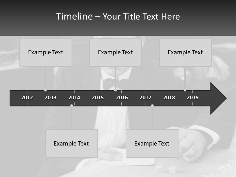 A Man In A Tuxedo Sitting At A Table PowerPoint Template