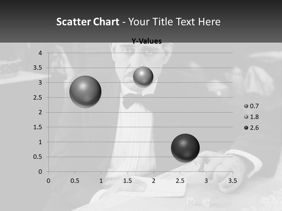 A Man In A Tuxedo Sitting At A Table PowerPoint Template