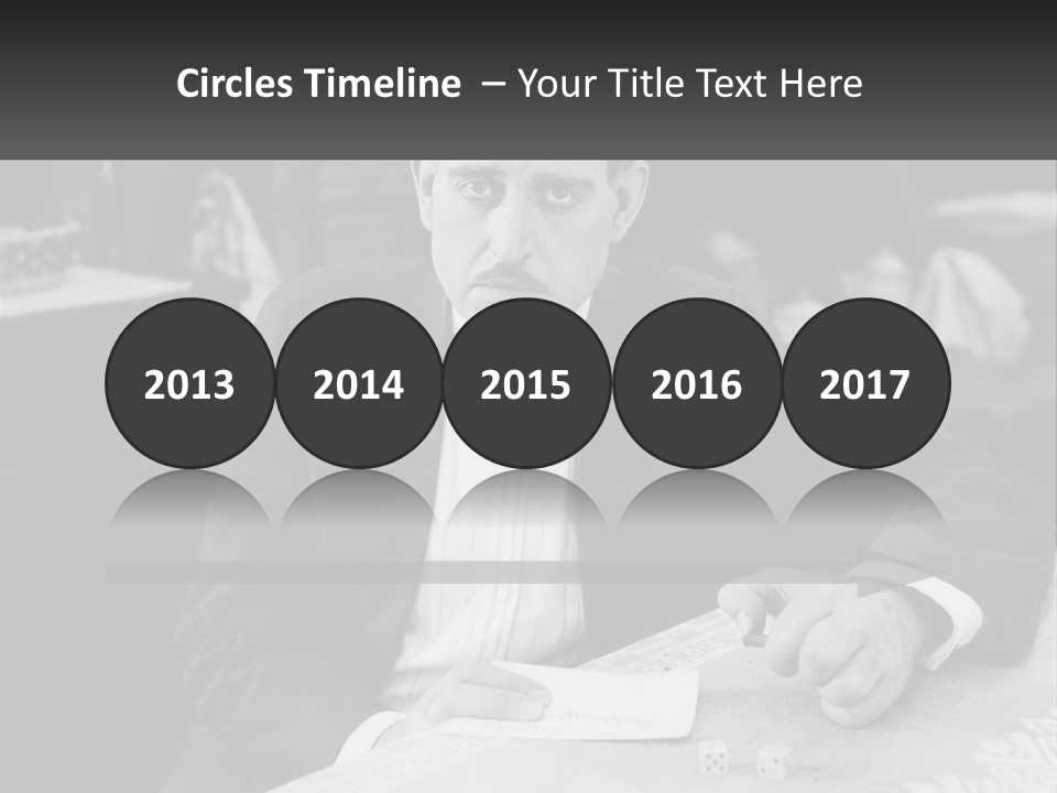 A Man In A Tuxedo Sitting At A Table PowerPoint Template