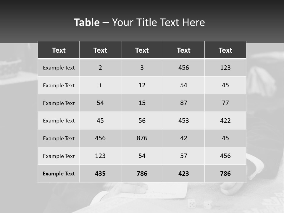 A Man In A Tuxedo Sitting At A Table PowerPoint Template