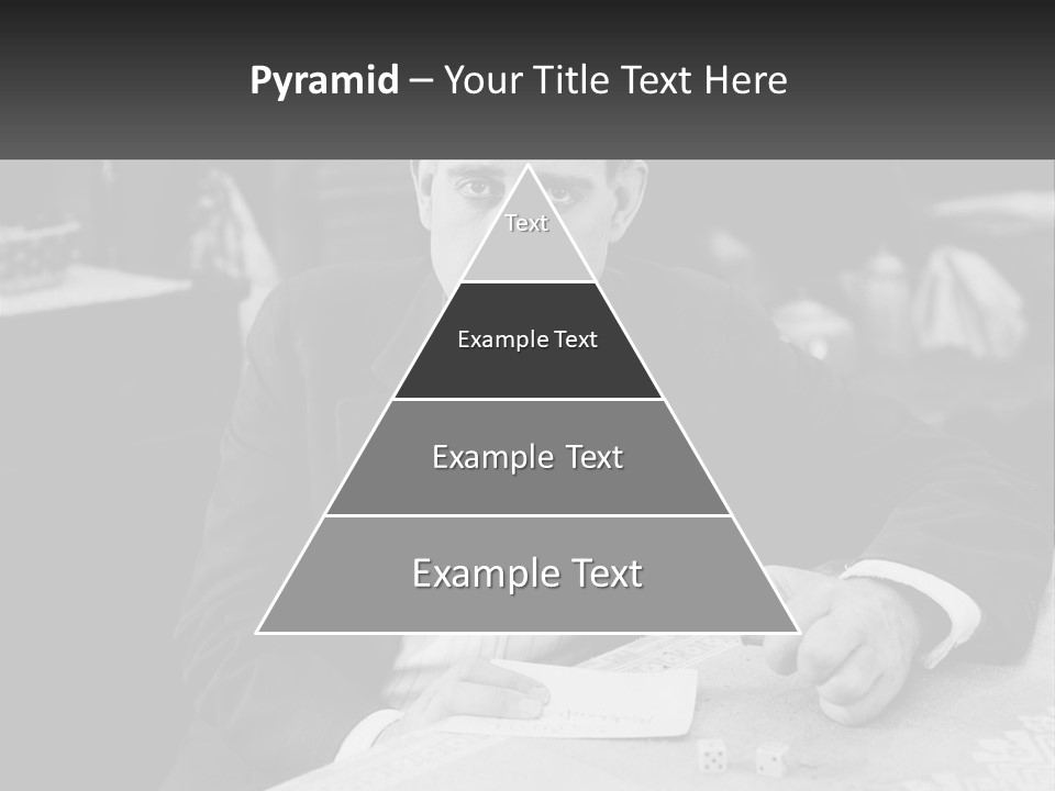 A Man In A Tuxedo Sitting At A Table PowerPoint Template