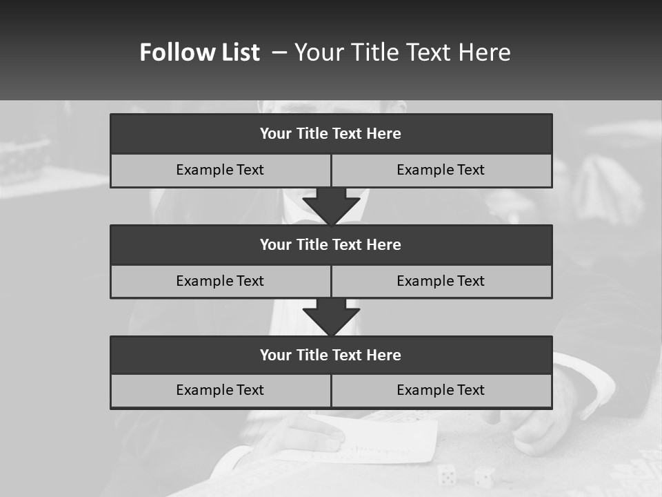 A Man In A Tuxedo Sitting At A Table PowerPoint Template