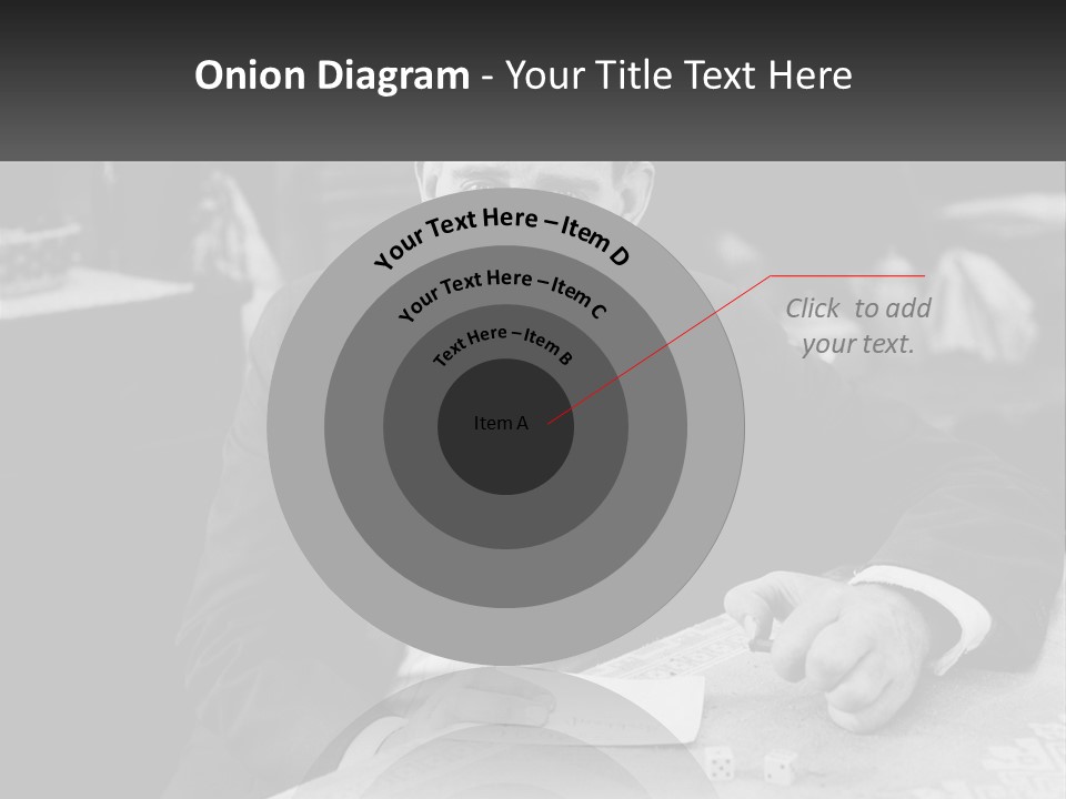 A Man In A Tuxedo Sitting At A Table PowerPoint Template