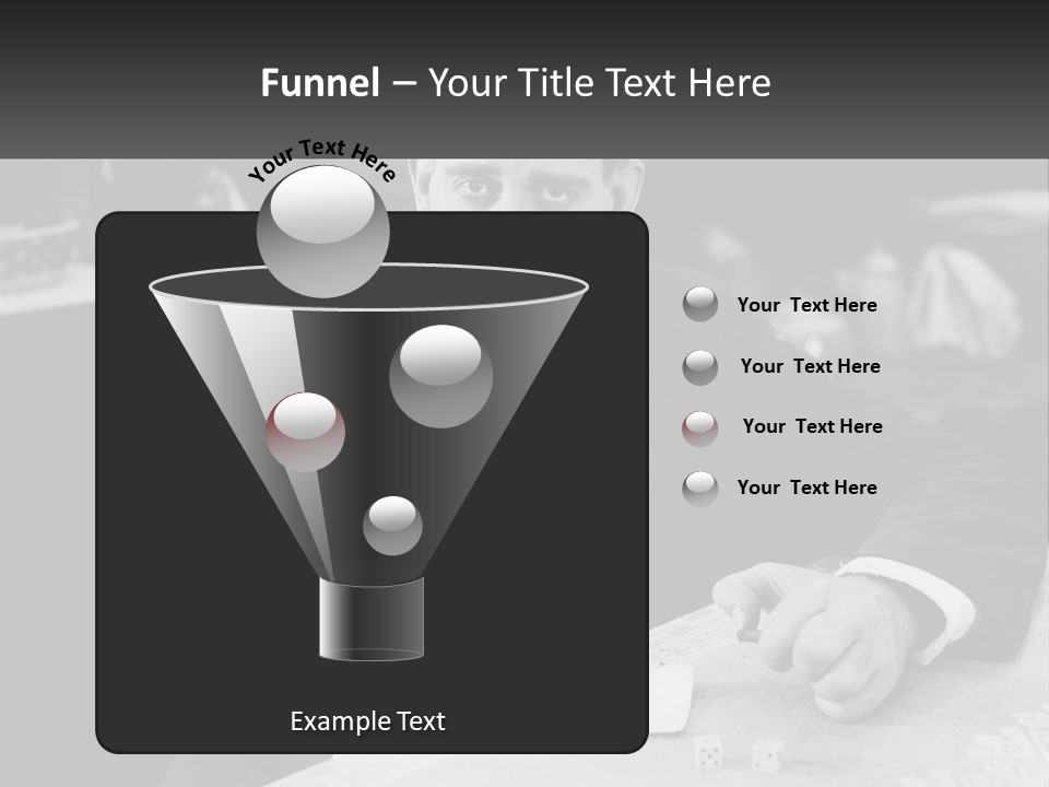 A Man In A Tuxedo Sitting At A Table PowerPoint Template