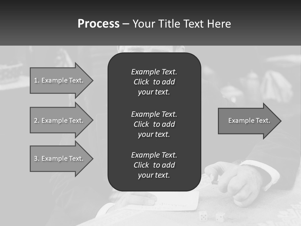 A Man In A Tuxedo Sitting At A Table PowerPoint Template