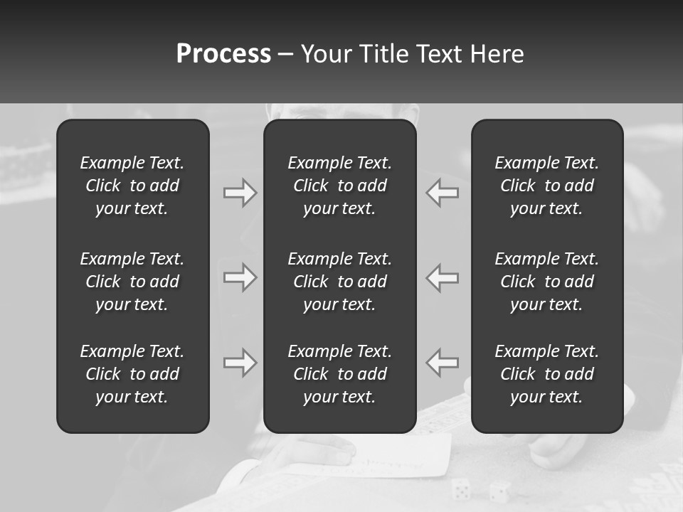 A Man In A Tuxedo Sitting At A Table PowerPoint Template