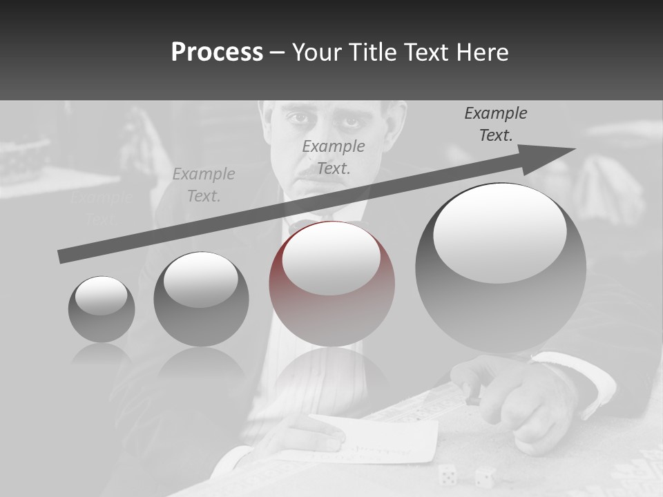 A Man In A Tuxedo Sitting At A Table PowerPoint Template