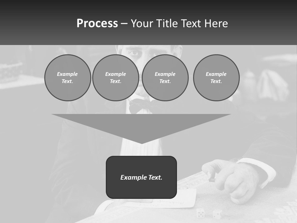 A Man In A Tuxedo Sitting At A Table PowerPoint Template