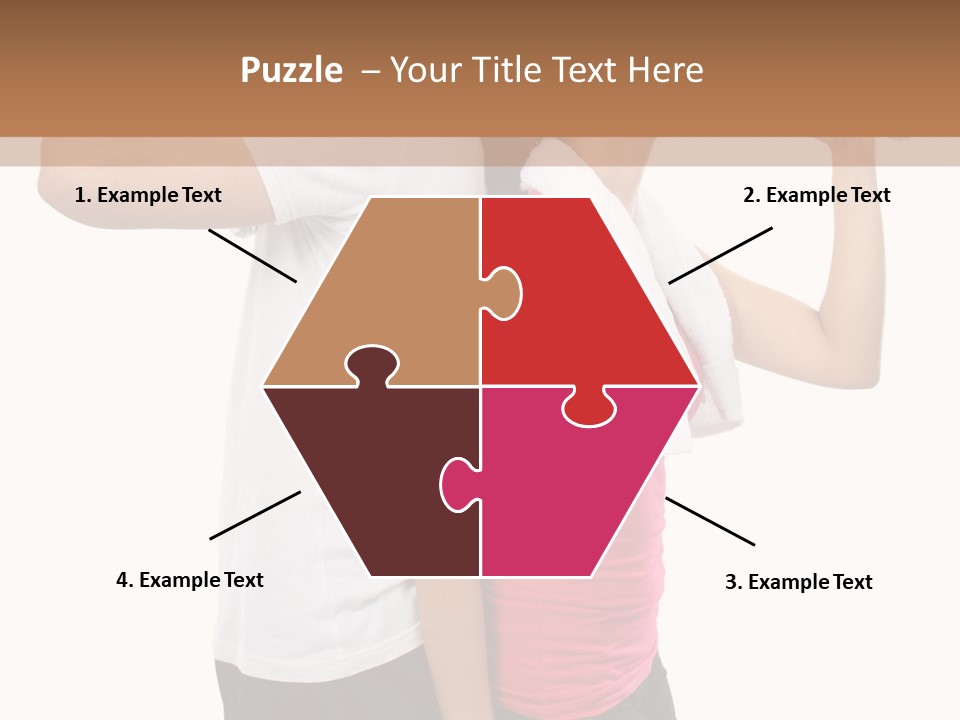 A Man And A Woman Are Drinking Water PowerPoint Template