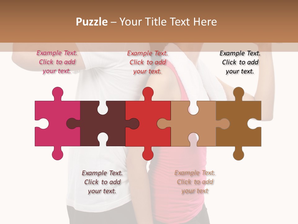 A Man And A Woman Are Drinking Water PowerPoint Template