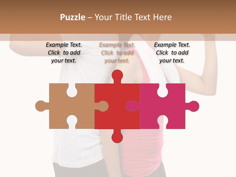 A Man And A Woman Are Drinking Water PowerPoint Template