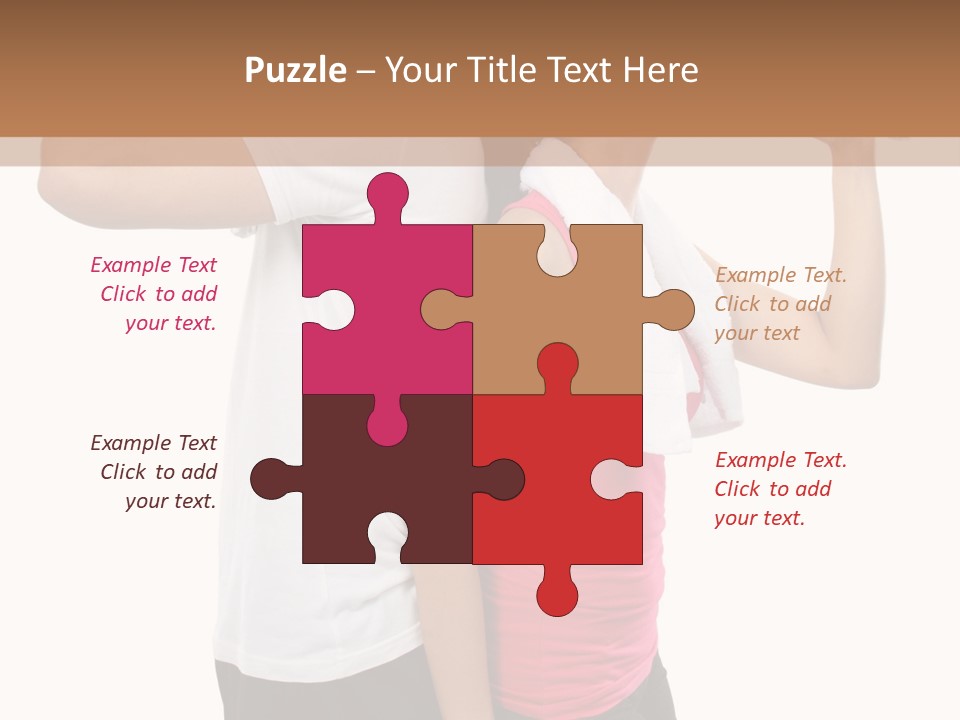 A Man And A Woman Are Drinking Water PowerPoint Template