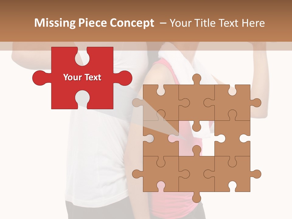 A Man And A Woman Are Drinking Water PowerPoint Template