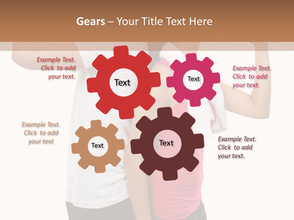 A Man And A Woman Are Drinking Water PowerPoint Template