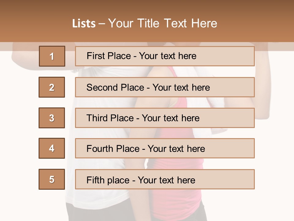 A Man And A Woman Are Drinking Water PowerPoint Template