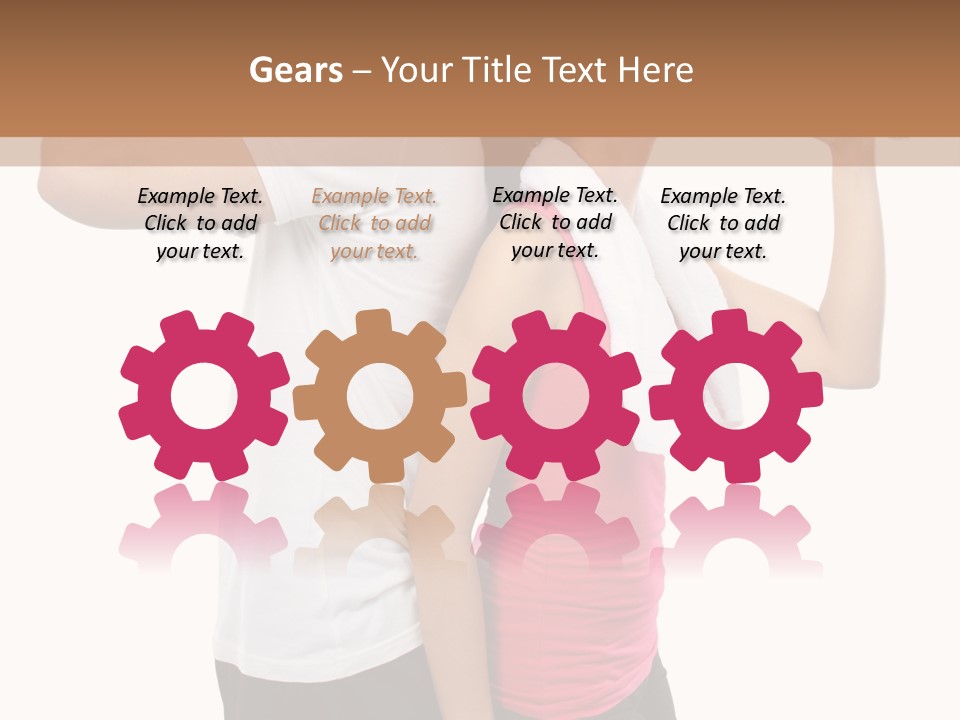 A Man And A Woman Are Drinking Water PowerPoint Template