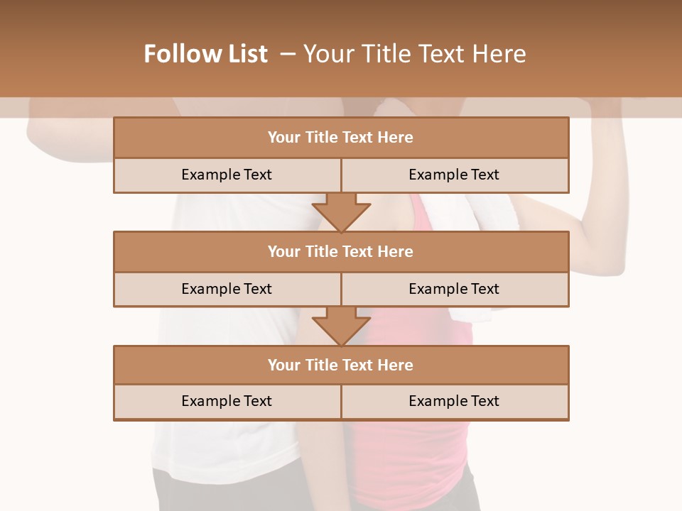 A Man And A Woman Are Drinking Water PowerPoint Template