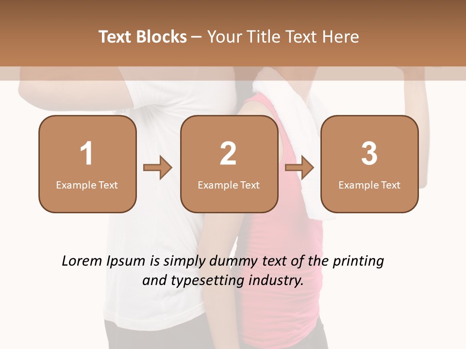 A Man And A Woman Are Drinking Water PowerPoint Template