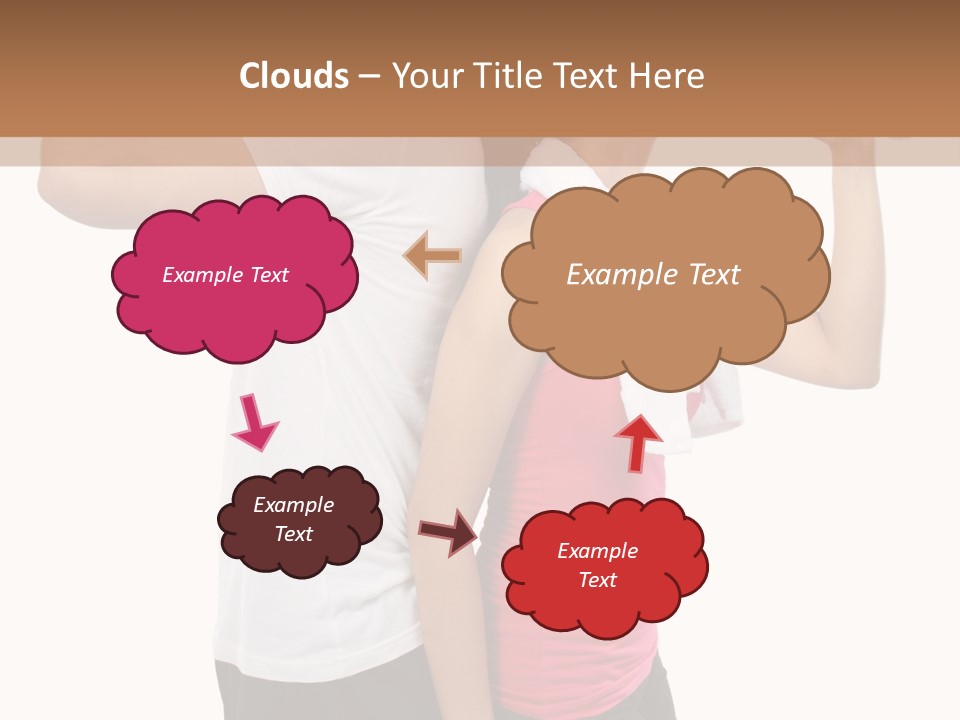 A Man And A Woman Are Drinking Water PowerPoint Template