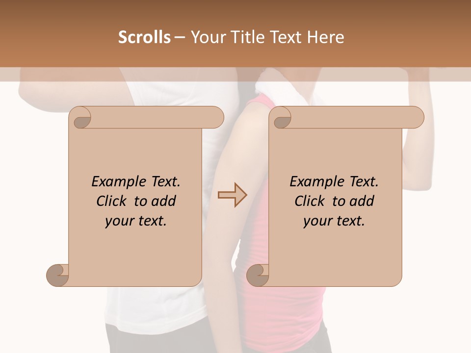 A Man And A Woman Are Drinking Water PowerPoint Template