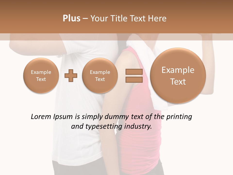 A Man And A Woman Are Drinking Water PowerPoint Template