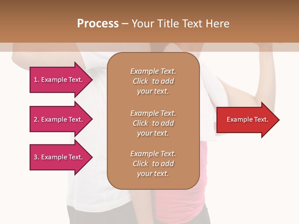 A Man And A Woman Are Drinking Water PowerPoint Template