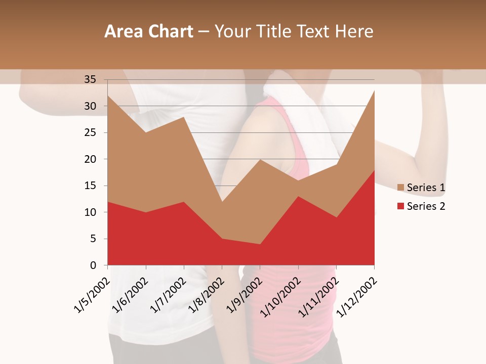 A Man And A Woman Are Drinking Water PowerPoint Template