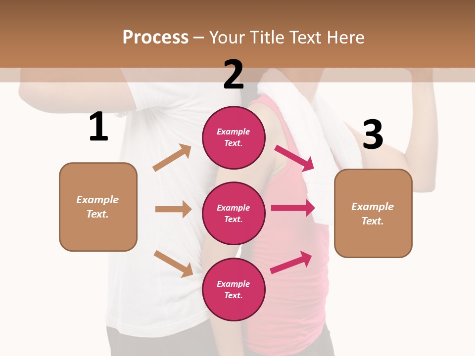 A Man And A Woman Are Drinking Water PowerPoint Template