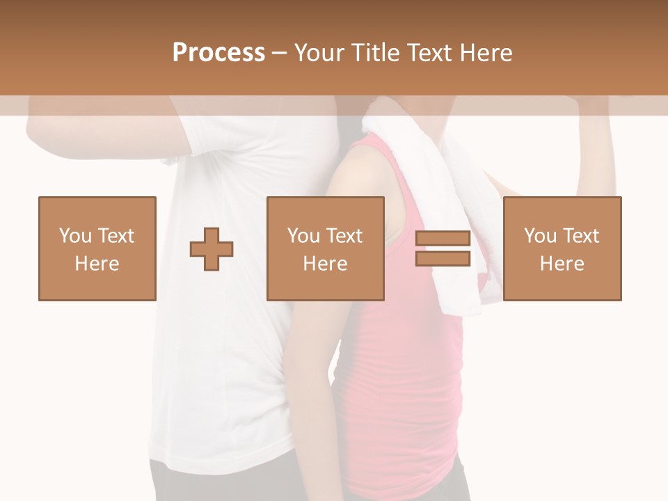 A Man And A Woman Are Drinking Water PowerPoint Template