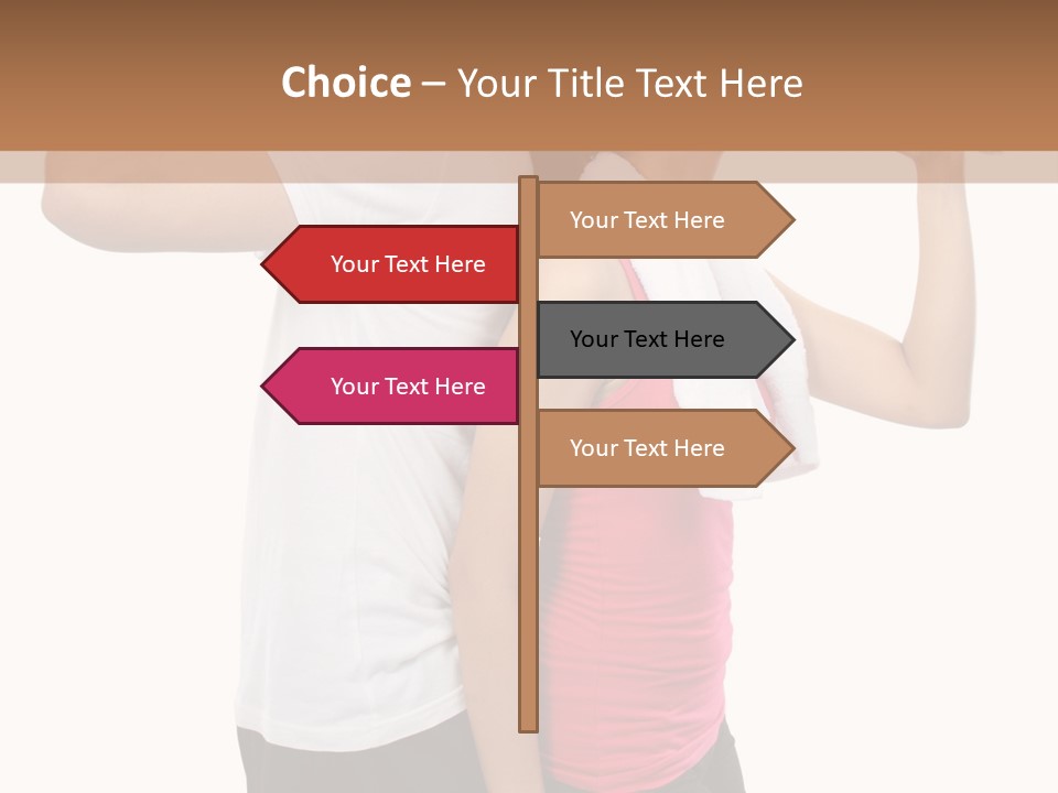 A Man And A Woman Are Drinking Water PowerPoint Template