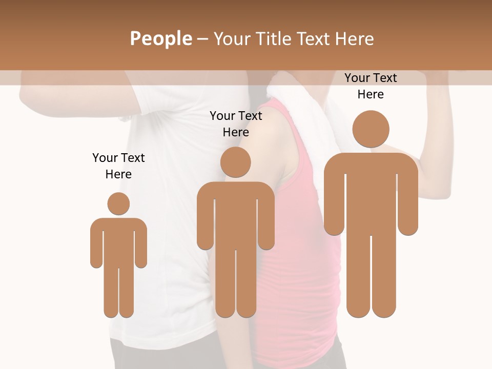 A Man And A Woman Are Drinking Water PowerPoint Template