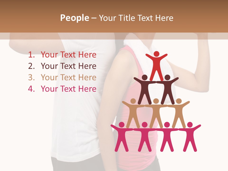 A Man And A Woman Are Drinking Water PowerPoint Template