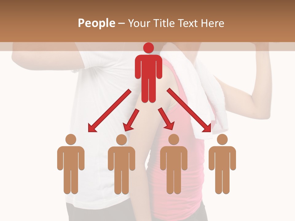 A Man And A Woman Are Drinking Water PowerPoint Template