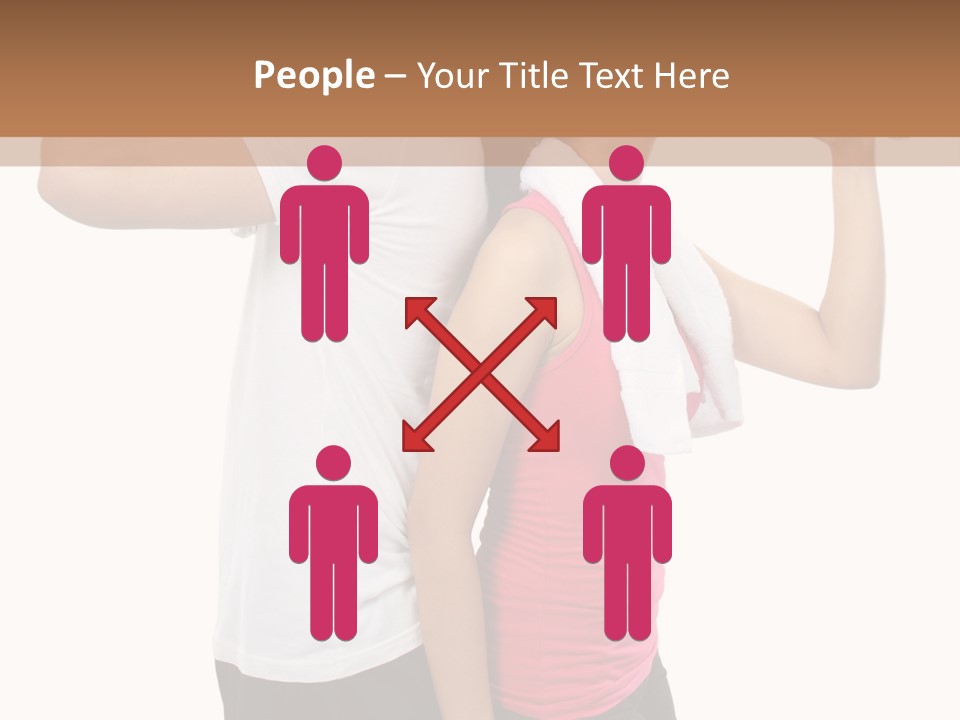 A Man And A Woman Are Drinking Water PowerPoint Template