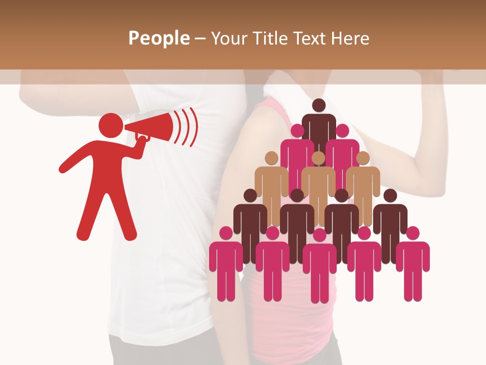 A Man And A Woman Are Drinking Water PowerPoint Template