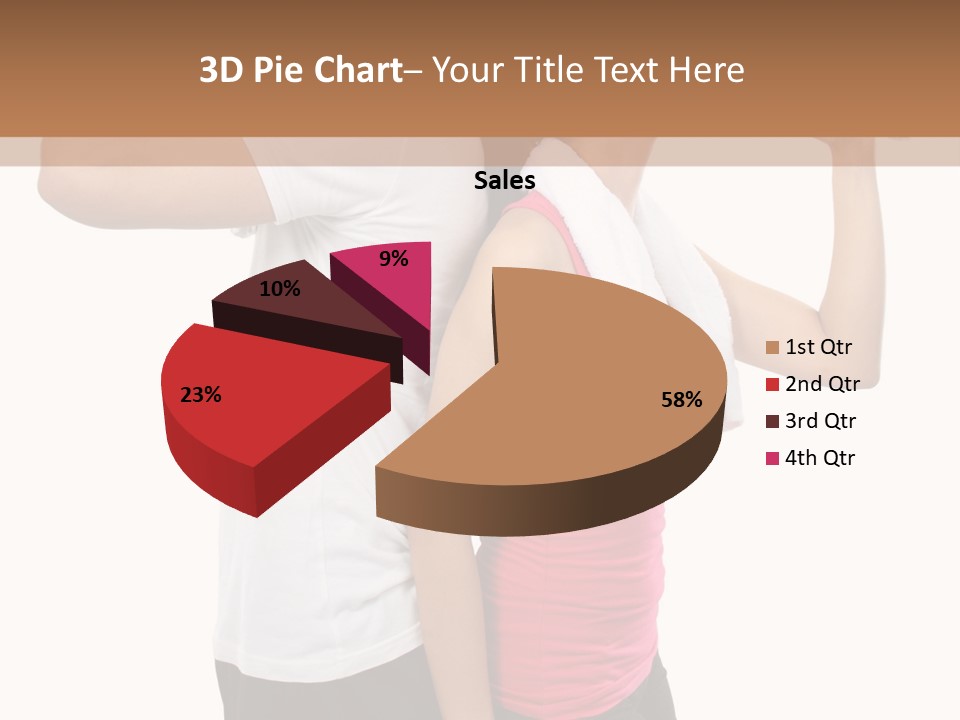 A Man And A Woman Are Drinking Water PowerPoint Template