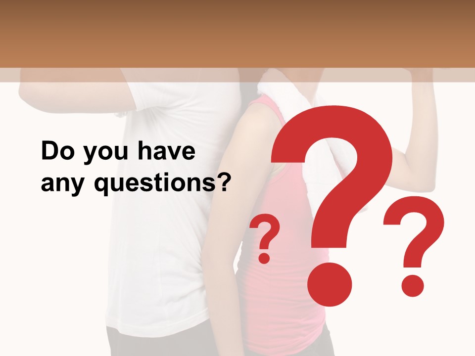 A Man And A Woman Are Drinking Water PowerPoint Template