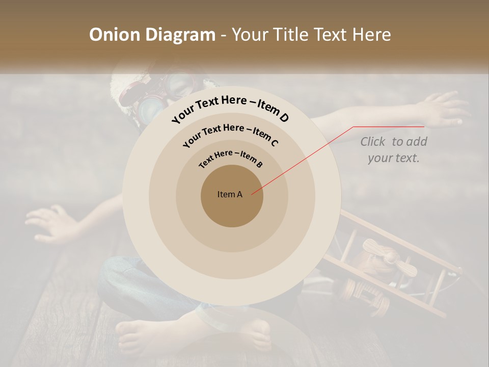 A Young Boy In A Hat And Scarf Sitting On A Wooden Floor PowerPoint Template