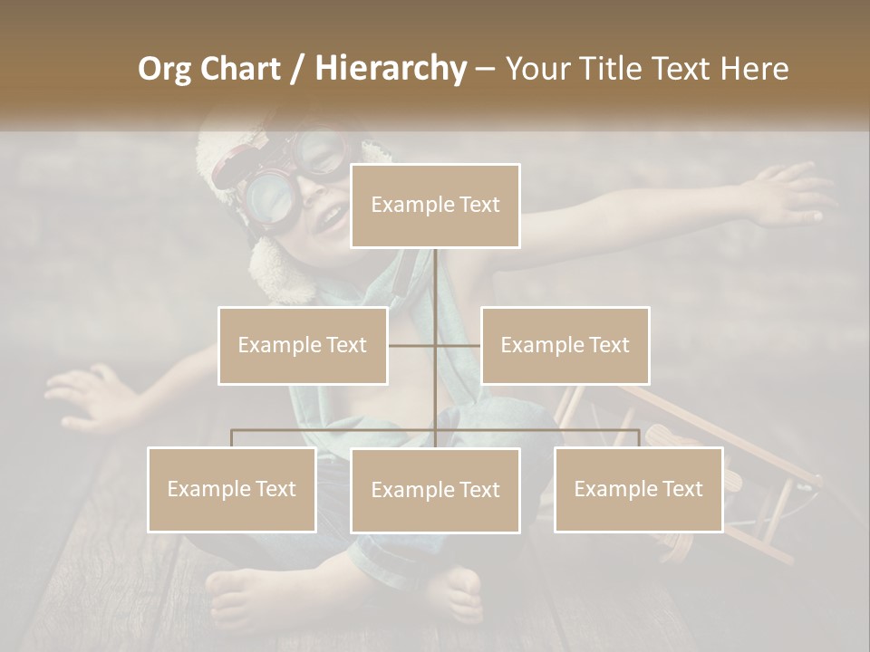 A Young Boy In A Hat And Scarf Sitting On A Wooden Floor PowerPoint Template