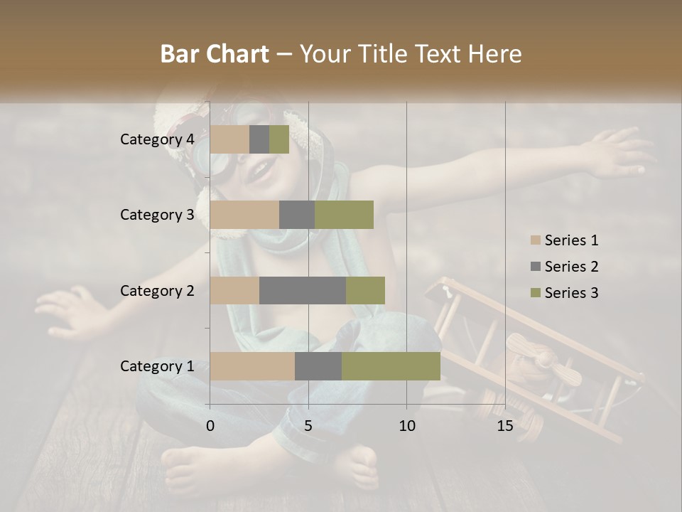 A Young Boy In A Hat And Scarf Sitting On A Wooden Floor PowerPoint Template