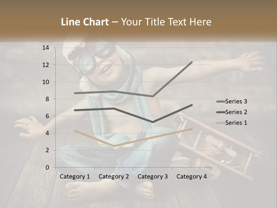 A Young Boy In A Hat And Scarf Sitting On A Wooden Floor PowerPoint Template
