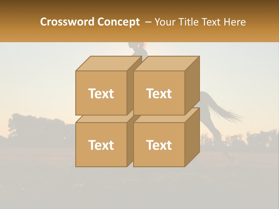 A Woman Riding On The Back Of A Horse PowerPoint Template