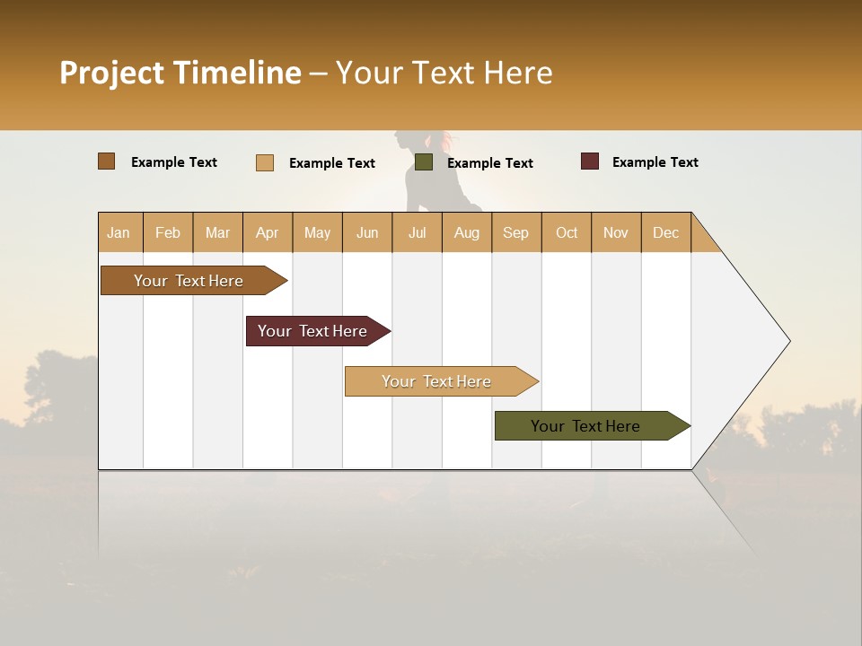 A Woman Riding On The Back Of A Horse PowerPoint Template